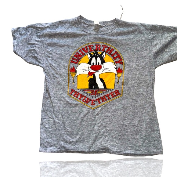 Looney Tunes: Vintage 1970’s Sylvester The Cat T-Shirt: Warner Brothers: Retro - Picture 1 of 6